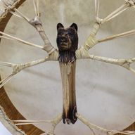 Esprit de l’Ours - Tambour Chaman & Baguette - Accordable - 40 cm