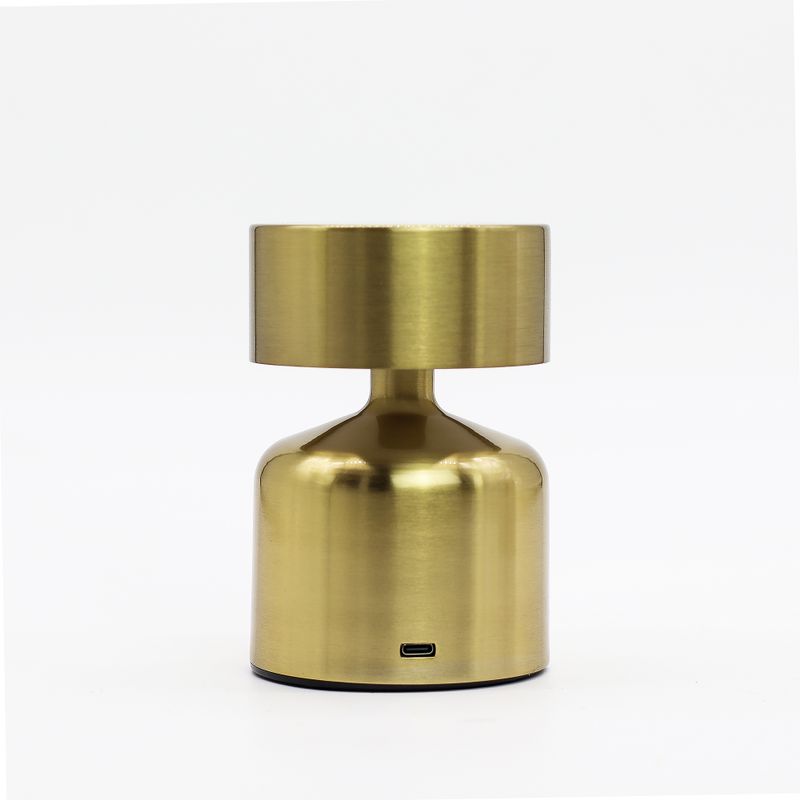 Lampe Tactile - Champignon Plat Bronze - USB (C) - Rechargeable (400 W)