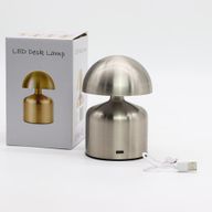 Lampe Tactile - Champignon Dôme Argenté - USB (C) - Rechargeable (400 W)