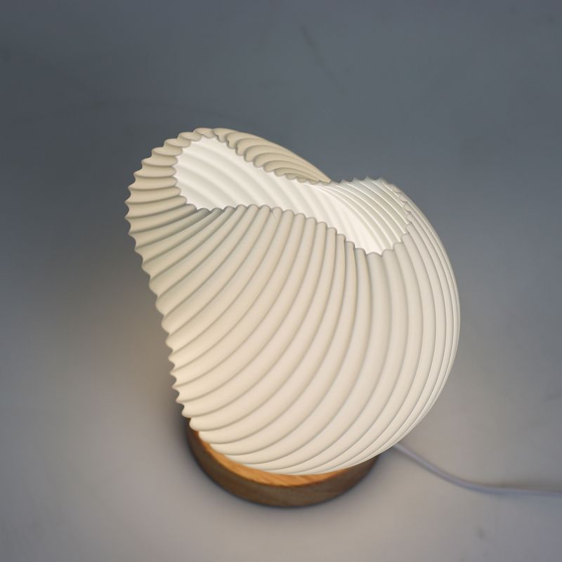 Lampe Ondulée Nouvelle Vague - USB - 3 Réglages - Coquillage Torsadé