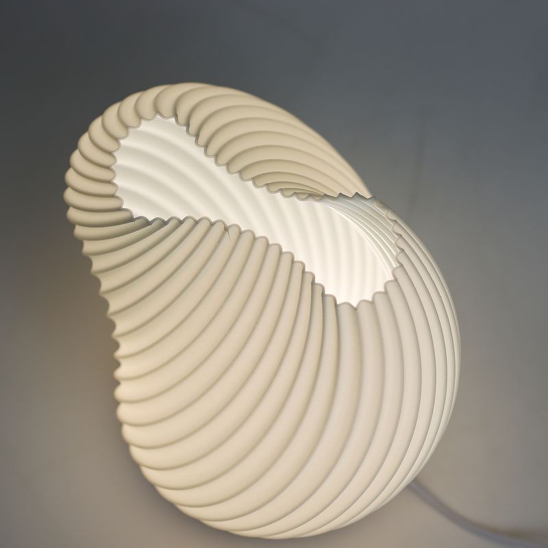 Lampe Ondulée Nouvelle Vague - USB - 3 Réglages - Coquillage Torsadé