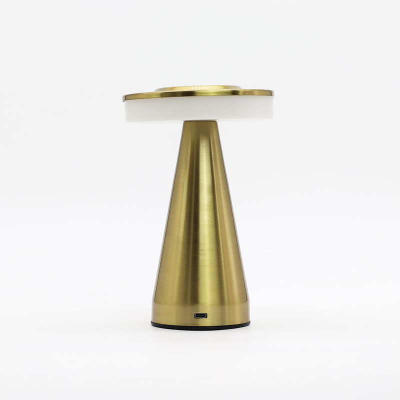 Lampe Tactile - Tige Haute Cuivrée - USB (C) - Rechargeable (400 W)