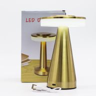 Lampe Tactile - Tige Haute Cuivrée - USB (C) - Rechargeable (400 W)