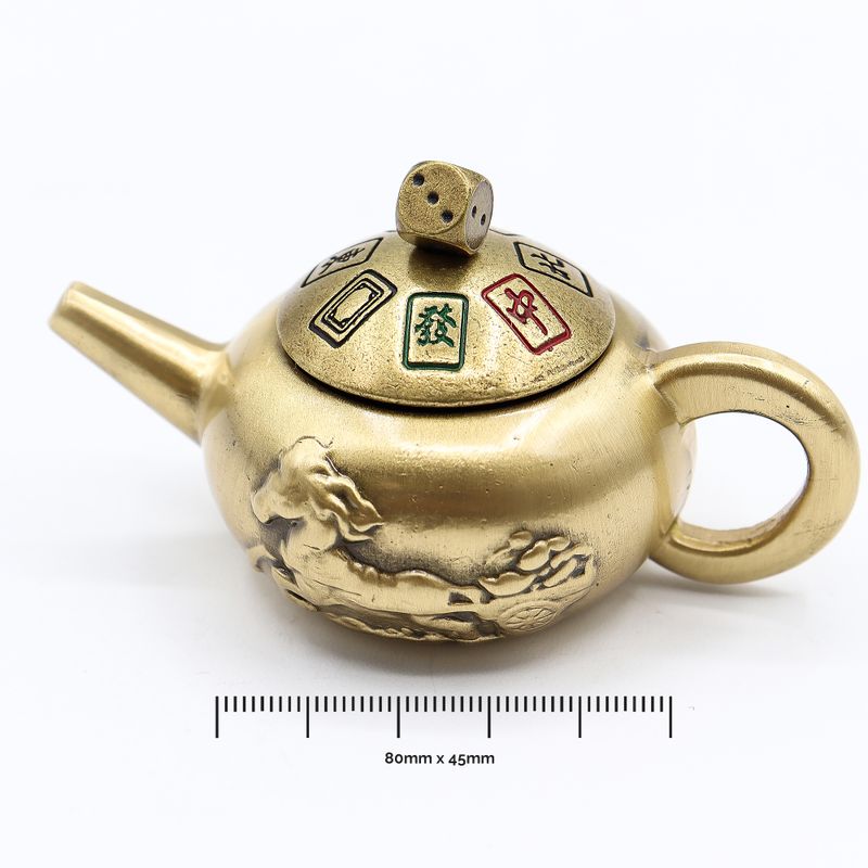 Feng Shui Fortune - Théière Porte-Bonheur avec Rotation de Dés