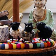 Petit Mouton en Feutre - Noir