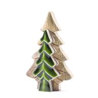Sapin sculpté dans un autre , décoration en bois – 15x10 cm