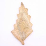 Bol en bois émaillée forme de feuille – 33x17 cm