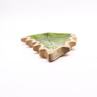 Bol en bois émaillée forme de feuille – 33x17 cm