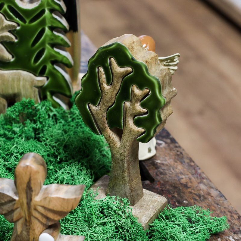 Arbre solitaire, décoration en bois 3D – 20x10 cm