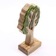 Arbre solitaire, décoration en bois 3D – 20x10 cm