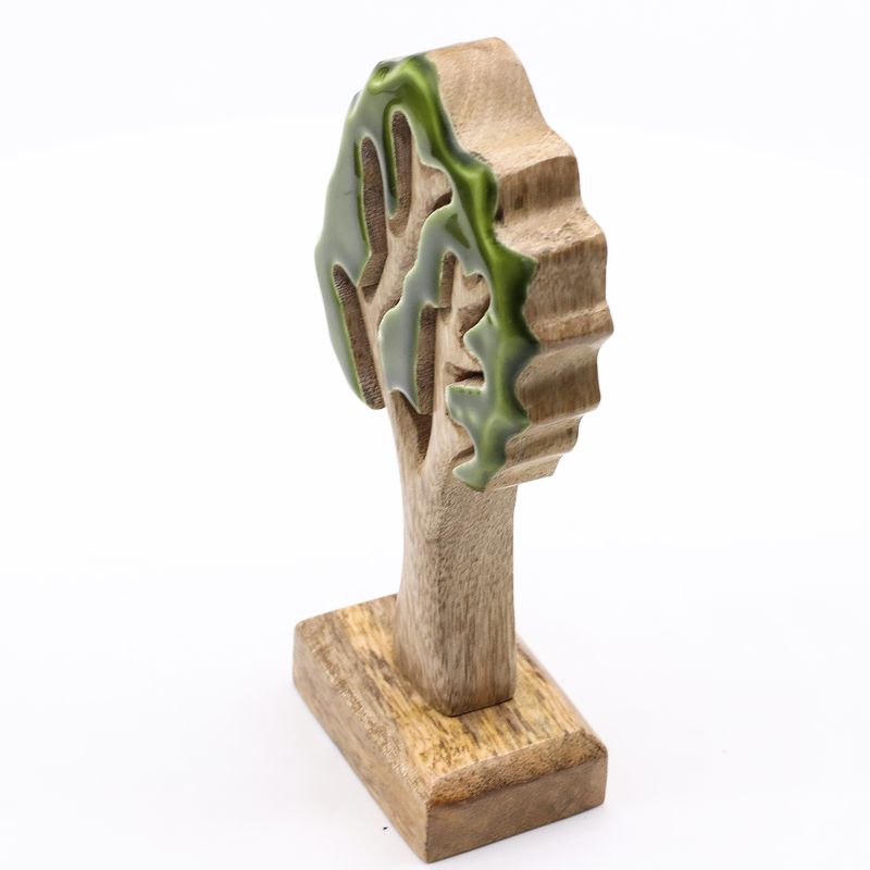 Arbre solitaire, décoration en bois 3D – 20x10 cm