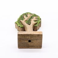 Arbre solitaire, décoration en bois 3D – 20x10 cm