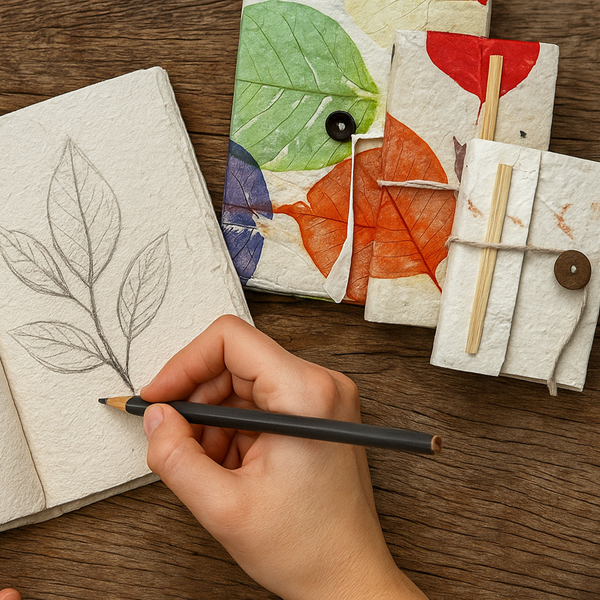 Carnets Artisanaux en Papier Lokta du Népal