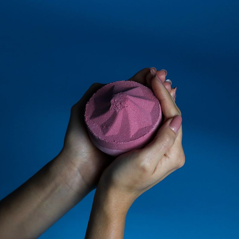 Boule de bain Jumbo  - Scintillante - Icosaèdre