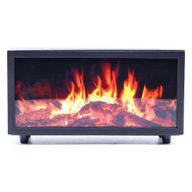Diffuseur d'Arômes Effet Flamme avec Chant d'Oiseaux - Noir USB - Changement de Couleur