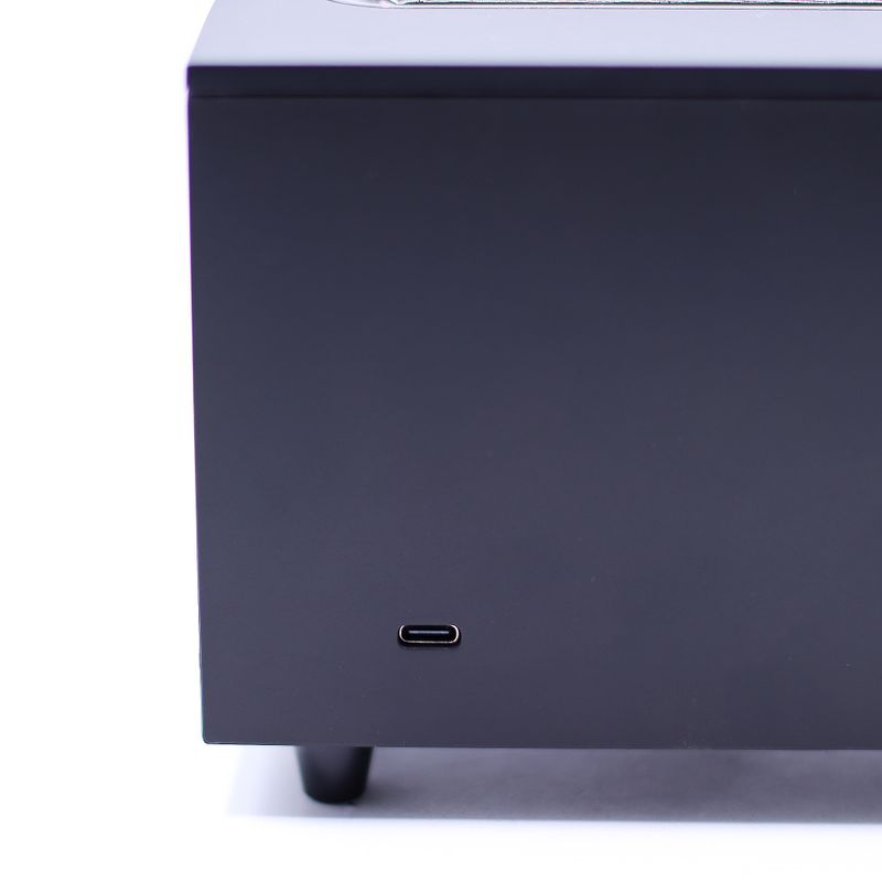 Diffuseur d'Arômes Effet Flamme avec Chant d'Oiseaux - Noir USB - Changement de Couleur