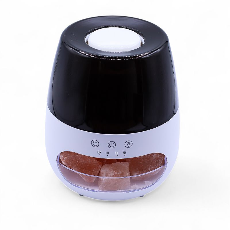 Diffuseur Avec Pierres de Sel - Blanc USB - Couleur Changeante & Minuterie