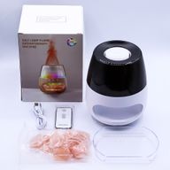 Diffuseur Avec Pierres de Sel - Blanc USB - Couleur Changeante & Minuterie