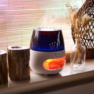 Diffuseur Avec Pierres de Sel - Blanc USB - Couleur Changeante & Minuterie