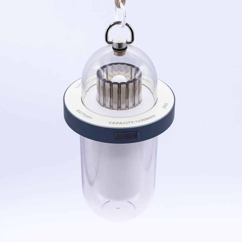 Lampe d'extérieur à effet flamme - USB-C blanc - rechargeable - multicolore
