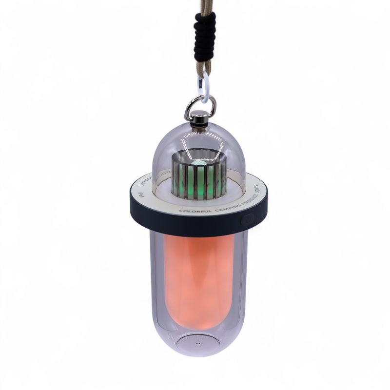 Lampe d'extérieur à effet flamme - USB-C blanc - rechargeable - multicolore