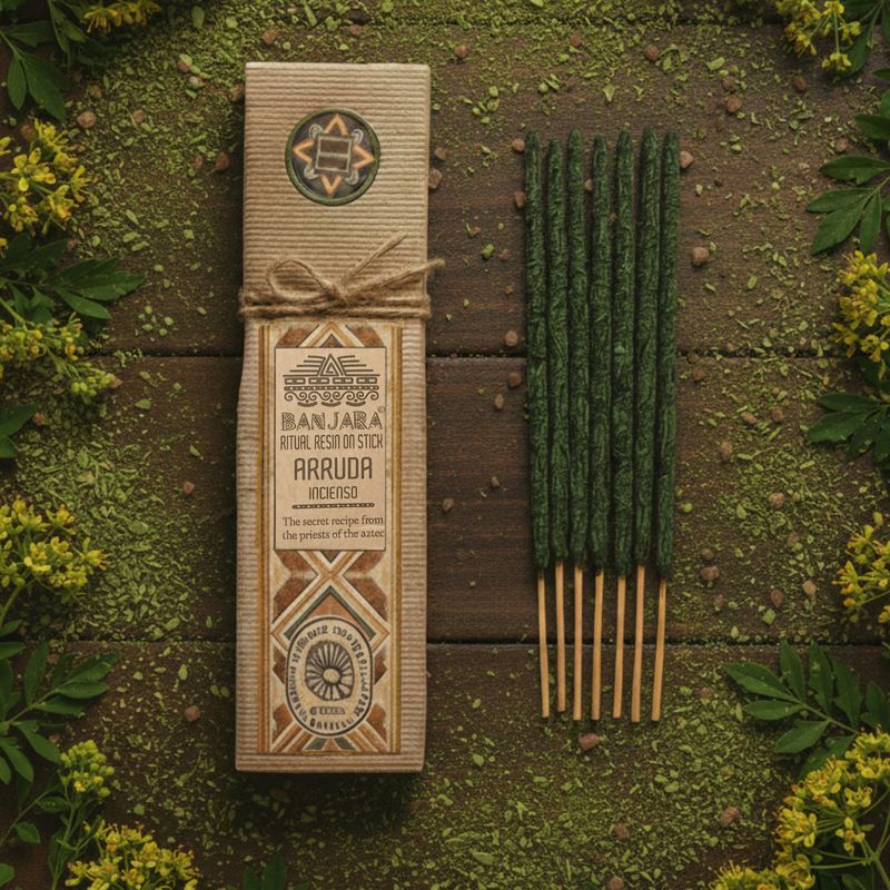 Résine rituelle sur bâton - Arruda