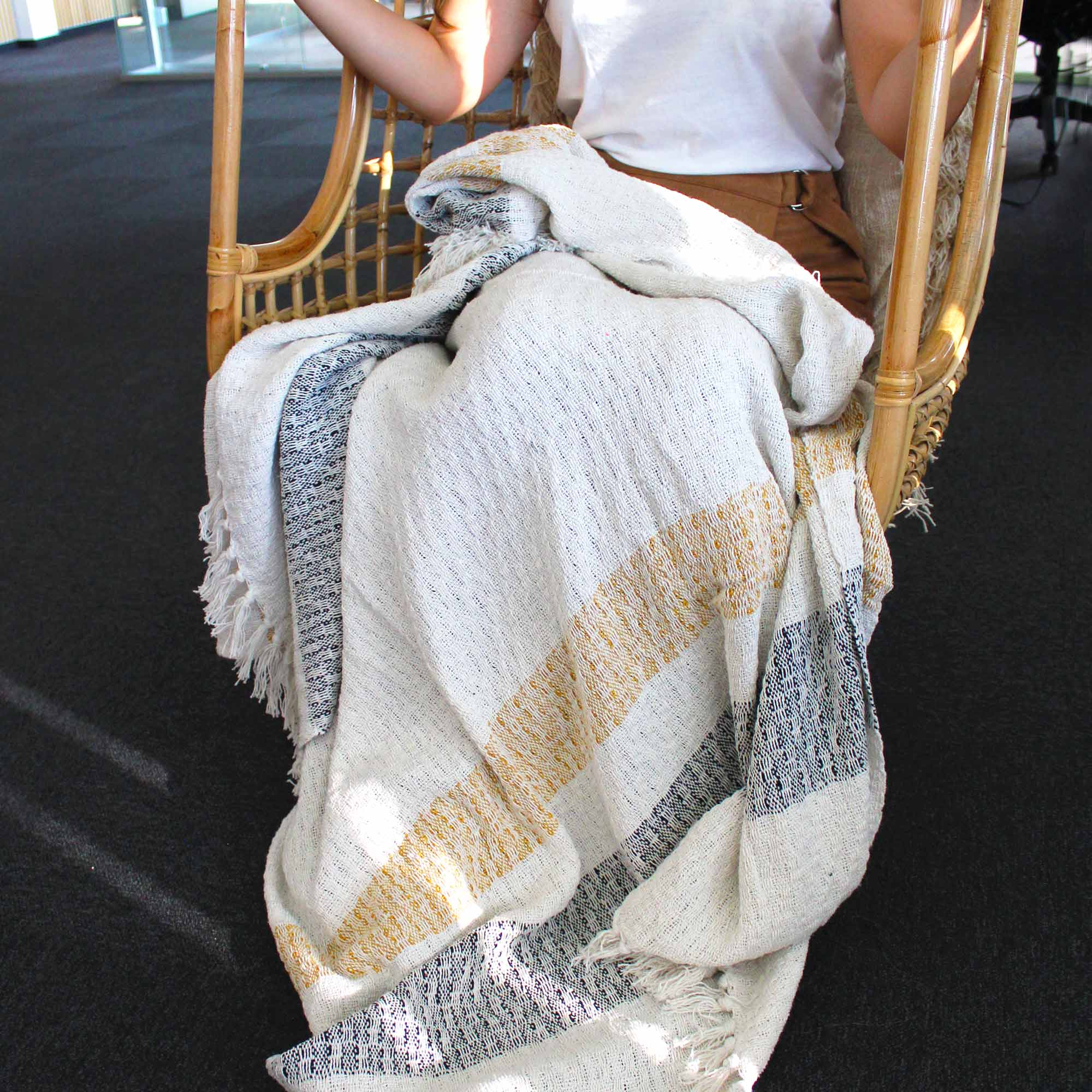 Plaid Confort Boho en Coton
