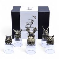 Verres à shot (50 ml) – Créatures de la Forêt Sauvage – Bronze Antique