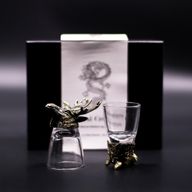 Verres à shot (50 ml) – Créatures de la Forêt Sauvage – Bronze Antique
