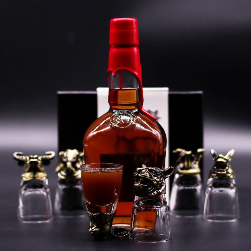 Verres à shot (50 ml) – Créatures Mystiques – Bronze Antique