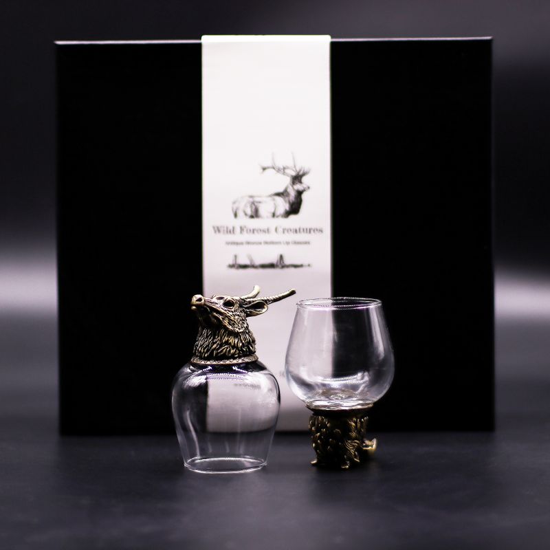 Verres (100 ml) – Créatures de la Forêt Sauvage – Bronze Antique