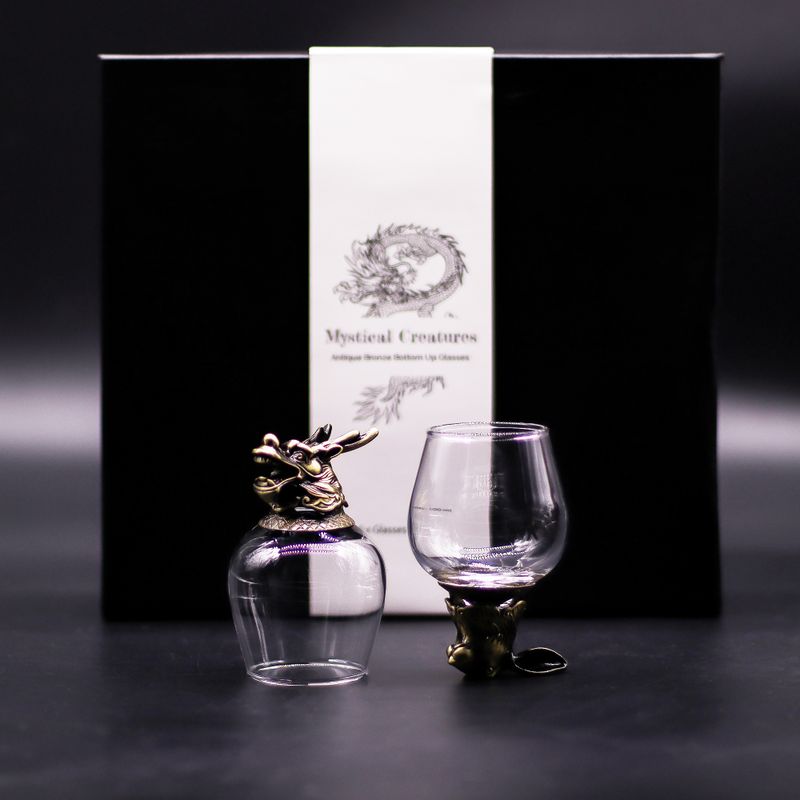 Verres (100 ml) – Créatures Mystiques – Bronze Antique