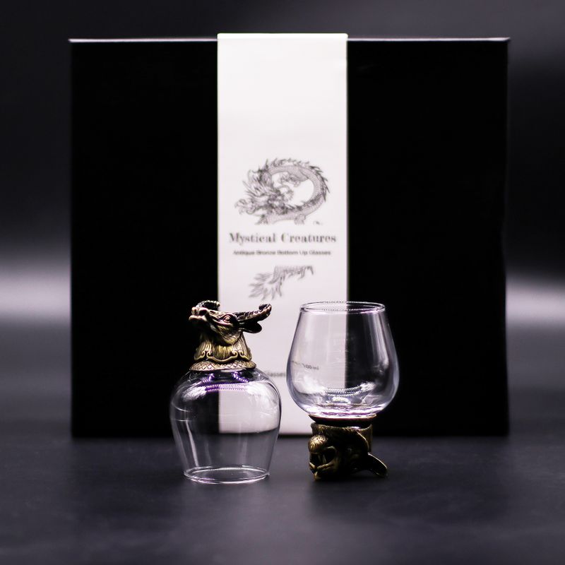 Verres (100 ml) – Créatures Mystiques – Bronze Antique