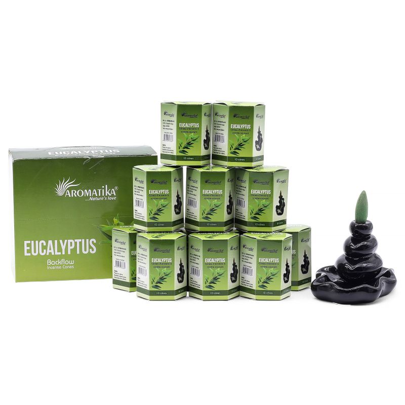 Pack de 10 Encens Masala Backflow - Eucalyptus