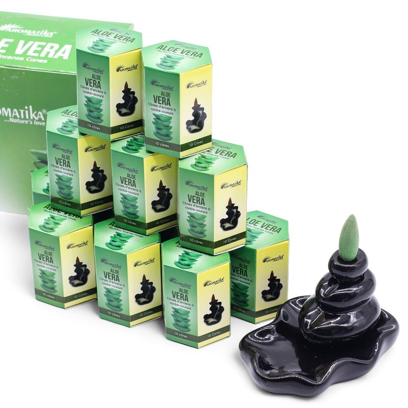 Pack de 10 Encens Masala Backflow - Aloe Vera