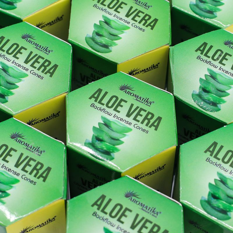 Pack de 10 Encens Masala Backflow - Aloe Vera