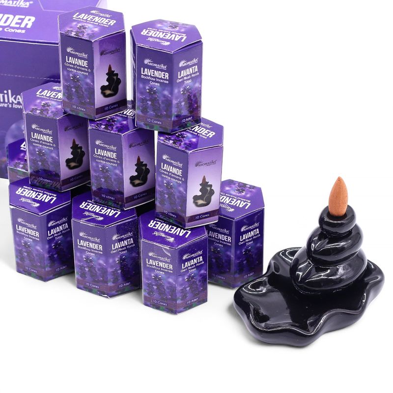 Pack de 10 Encens Masala Backflow - Lavande
