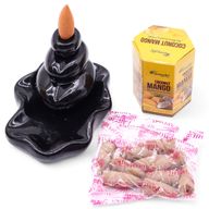 Pack de 10 Encens Masala Backflow - Noix de Coco et Mangue