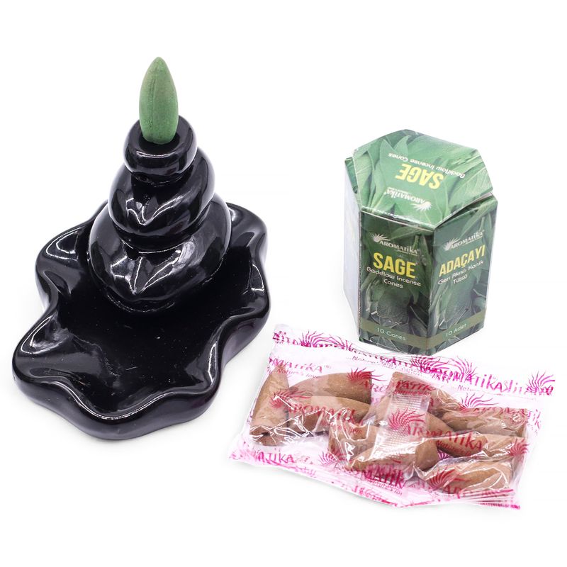 Pack de 10 Encens Masala Backflow - Sauge