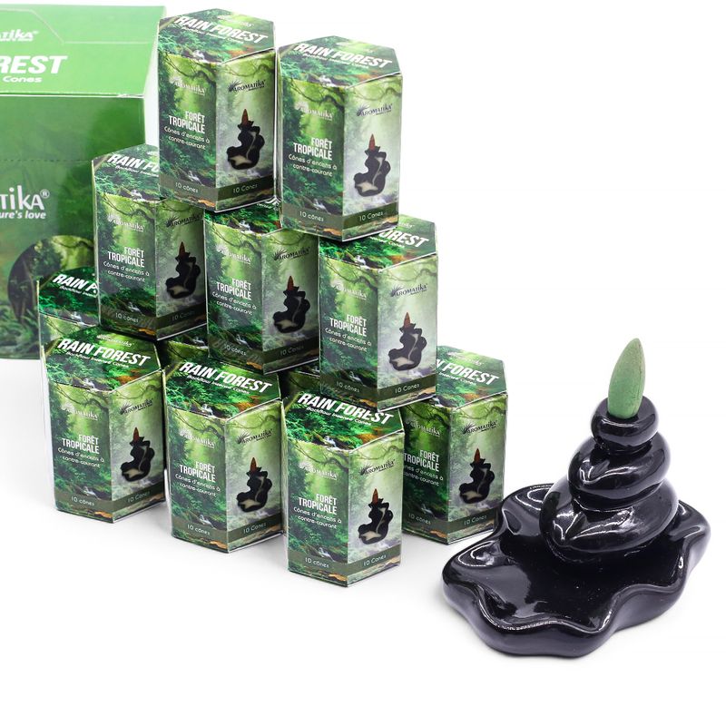 Pack de 10 Encens Masala Backflow - Forêt Tropicale