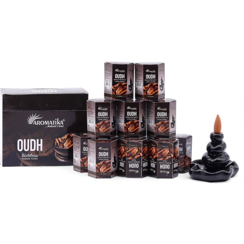 Pack de 10 Encens Masala Backflow - Oudh