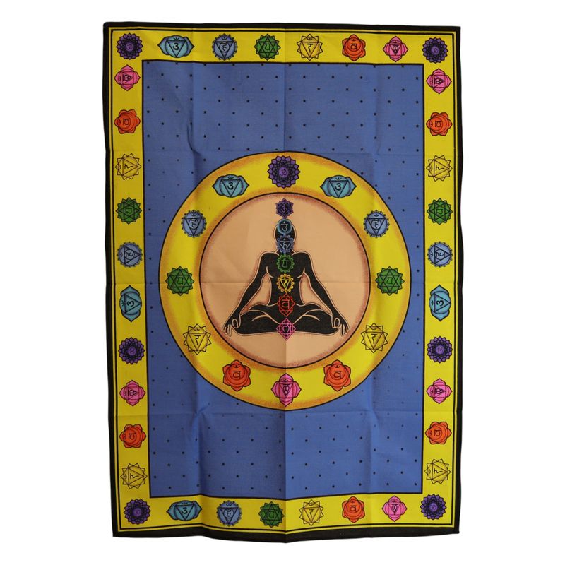 Tenture en coton (70x110 cm) – Chakras Vibrants