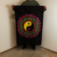 Tenture en coton (70x110 cm) – Mandala Yin & Yang