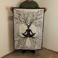 Tenture en coton (70x110 cm) – Connexion Terrestre des Chakras