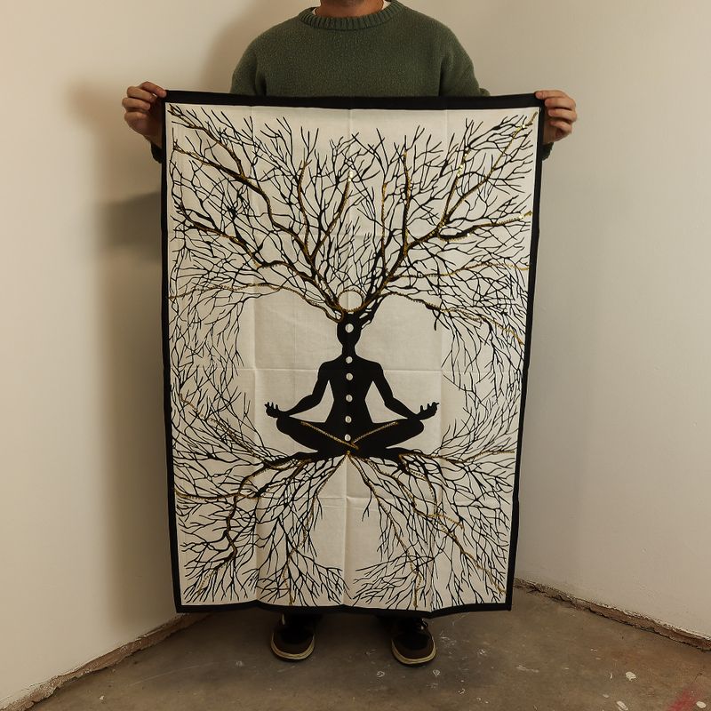 Tenture en coton (70x110 cm) – Connexion Terrestre des Chakras