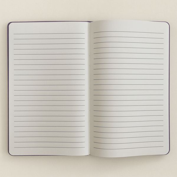 Carnet en velours Lavande "Fais toi confiance" 80 pages lignées