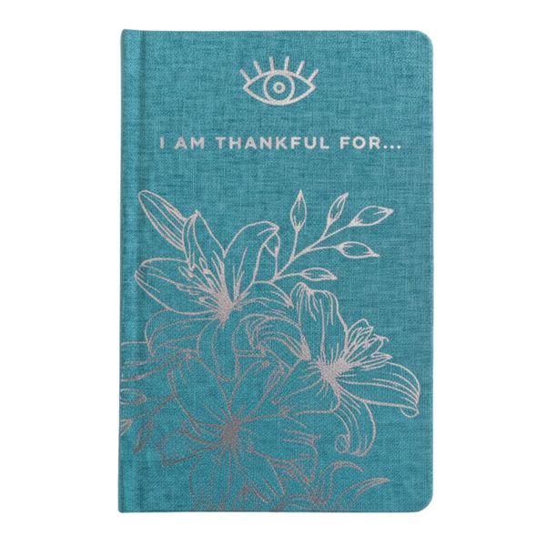 Journal de gratitude rigide 120 pages Bleu & Argent