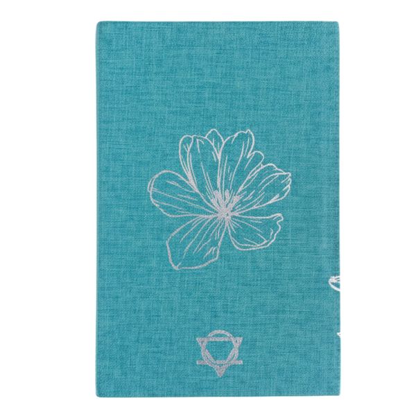 Journal de gratitude rigide 120 pages Bleu & Argent