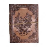 Carnets ésotériques cuir assortis (15x11,5 cm) – Présentoir