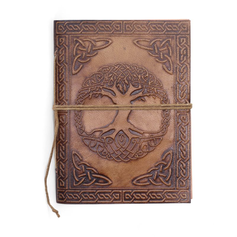 Carnets ésotériques cuir assortis (15x11,5 cm) – Présentoir